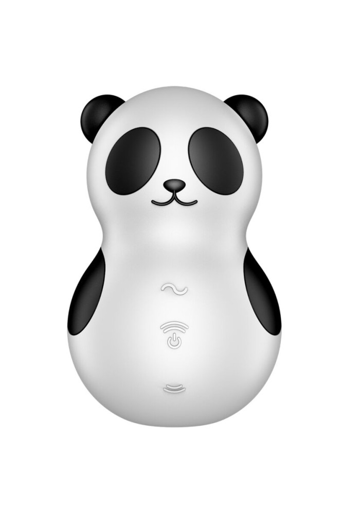 SATISFYER - POCKET PANDA STIMOLATORE E VIBRATORE IN BIANCO E NERO