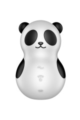 SATISFYER - POCKET PANDA STIMOLATORE E VIBRATORE IN BIANCO E NERO