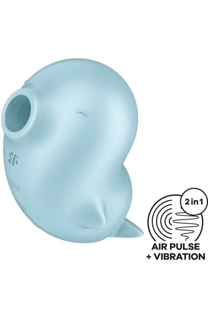 SATISFYER - SASSY SEAL STIMOLATORE E VIBRATORE BLU