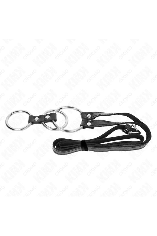 KINK - ANELLO PER PENE IN METALLO TRIPLO DA 3