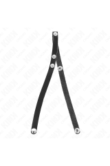 KINK - ANELLO PER PENE IN PELLE CON CHIUSURA A PRESSIONE 39 X 1 CM