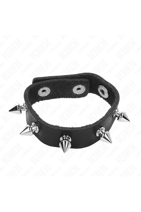 KINK - ANELLO PER PENE IN PELLE CON PUNTE 21