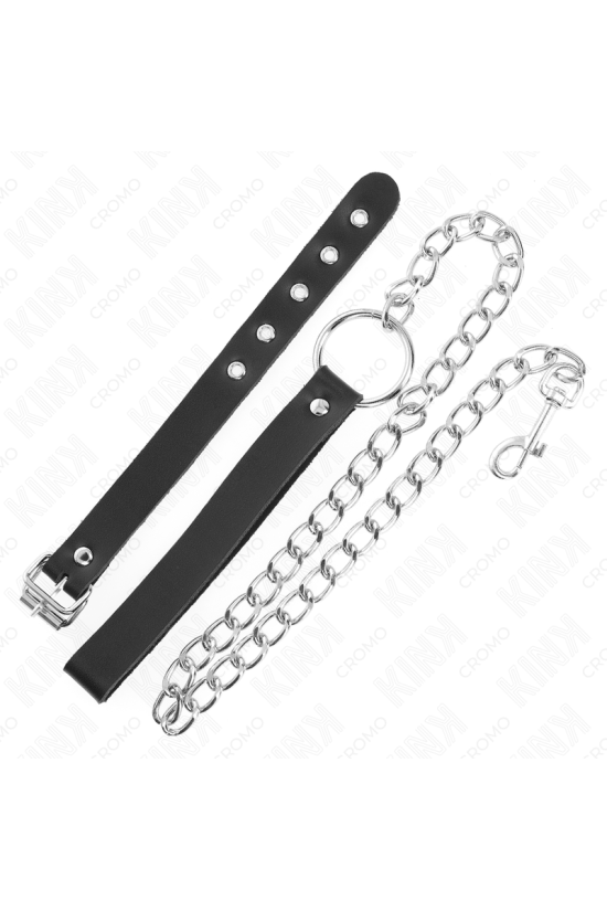 KINK - ANELLO PER PENE IN PELLE CON CINGHIA 21