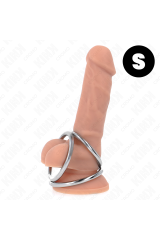 KINK - ANELLO PER PENE IN METALLO CROMATO TRIPLO DA 3