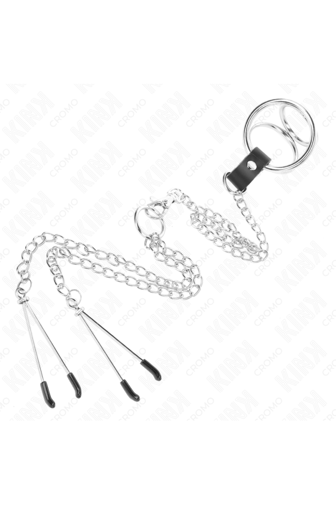 5 CM CON CATENA IN METALLO DA 26 CM E CLIP PER CAPEZZOLI
