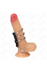 KINK - 4 ANELLI PER PENE IN METALLO DA 3