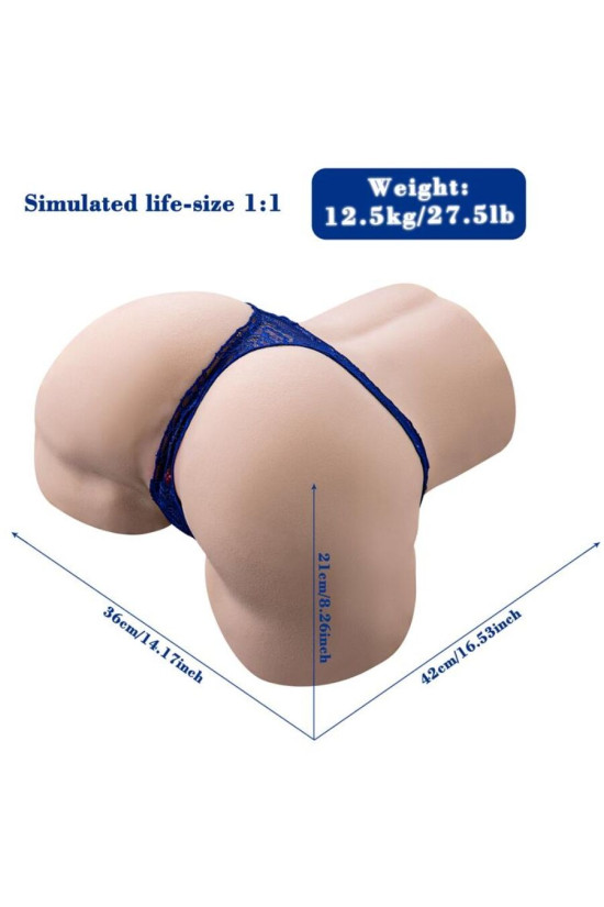 XISE - GINA MASTURBATORE VAGINALE REALISTICO MULTIPOSIZIONE CON VIBRAZIONE E TELECOMANDO