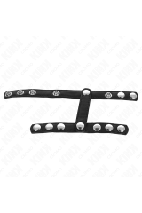 KINK - ANELLO PER PENE CON 3 CINGHIE REGOLABILI PER DIVISORE DELLE PALLE