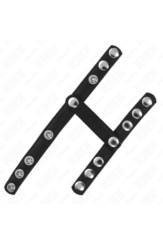 KINK - ANELLO PER PENE CON 3 CINGHIE REGOLABILI PER DIVISORE DELLE PALLE