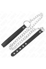 5 X 2 CM CON CATENA IN METALLO DA 60 CM E CINTURINO IN PELLE