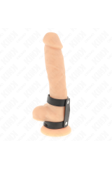KINK - ANELLO PER PENE REGOLABILE IN PELLE DOPPIA