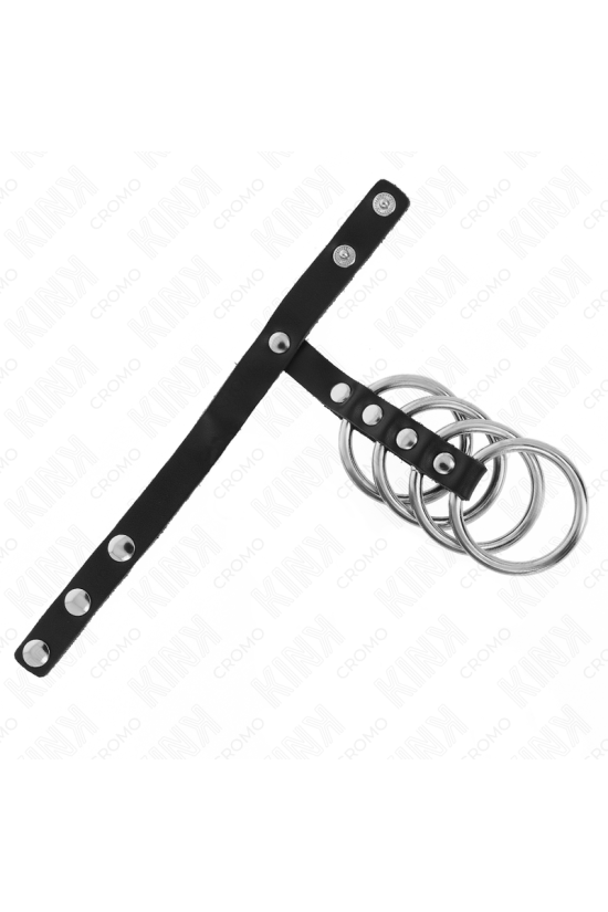 KINK - 4 ANELLI PER PENE IN METALLO DA 3