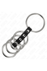 7 CM A 5 CM METALLO COLLEGATI DA PELLE