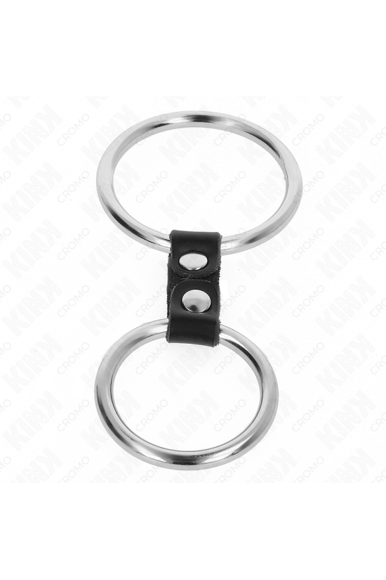 KINK - DOPPIO ANELLO PER PENE IN METALLO DA 3