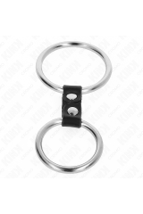 KINK - DOPPIO ANELLO PER PENE IN METALLO DA 3