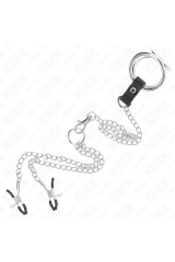 KINK - ANELLO PER PENE IN METALLO CROMATO TRIPLO DA 3 CM A 4