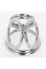 KINK - ANELLO PER PENE IN METALLO CROMATO TRIPLO DA 3