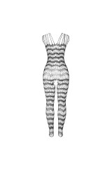 SUBBLIME - 951696 BODYSTOCKING A RETE SENZA CAVALLO CON SPALLINE SULLE SPALLE NERO TAGLIA UNICA
