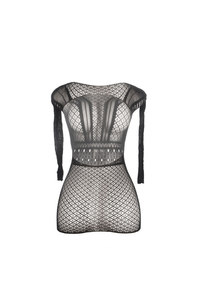 SUBBLIME - 951931 ABITO CORTO A RETE CON SCHIENA NUDA TAGLIA UNICA