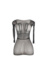 SUBBLIME - 951931 ABITO CORTO A RETE CON SCHIENA NUDA TAGLIA UNICA