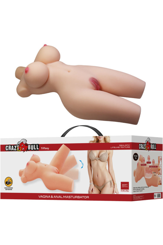 CRAZY BULL - TIFFANY TORSO FEMMINILE REALISTICO VAGINA E ANALE 5