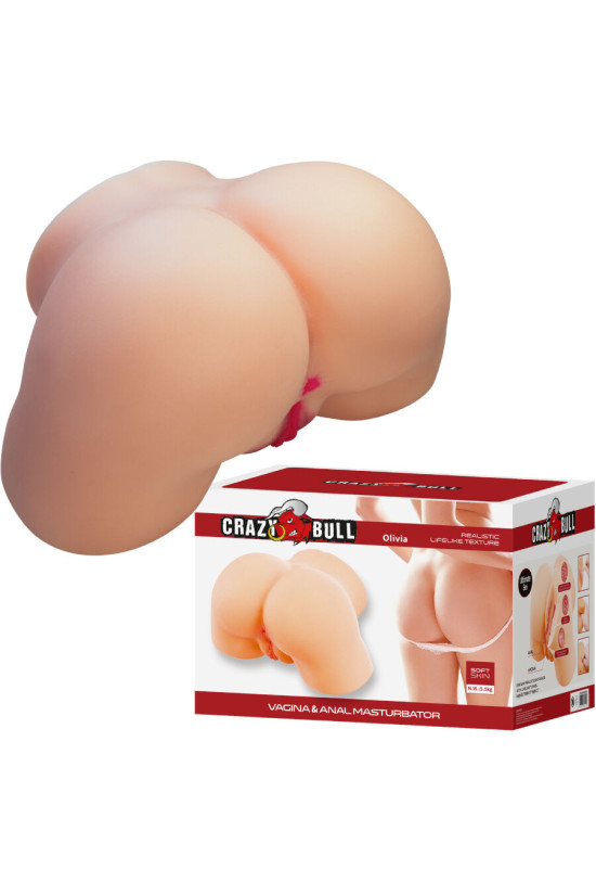 CRAZY BULL - OLIVIA REALISTICO SEDERE FEMMINILE VAGINA E ANALE 5