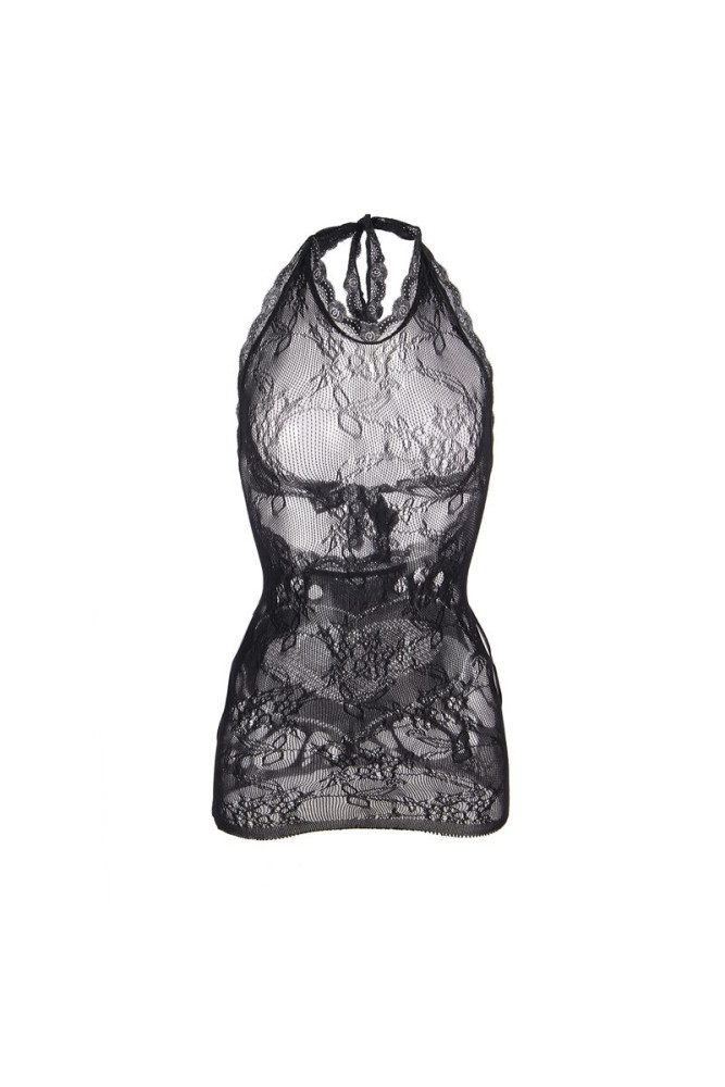 SUBBLIME - 952075 ABITO CORTO A RETE CON SCHIENA E DETTAGLIO A CUORE NERO TAGLIA UNICA