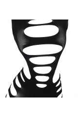 SUBBLIME - 952266 VESTITO ELASTICO A RETE MANICA LUNGA NERO TAGLIA UNICA