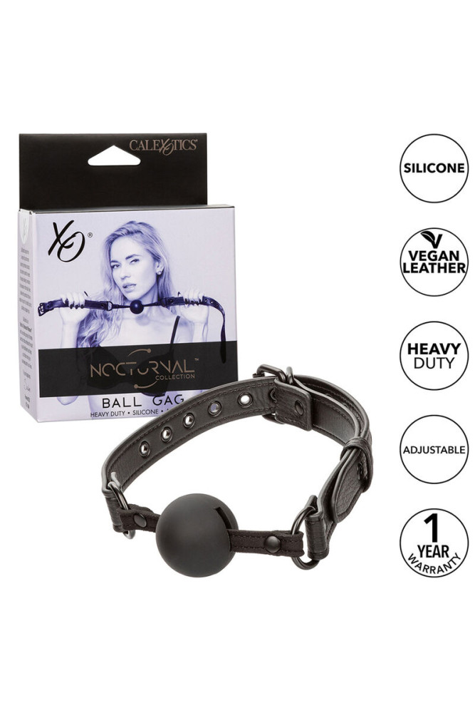 CALEXOTICS - NOCTURNAL BALL GAG SILICONE NERO