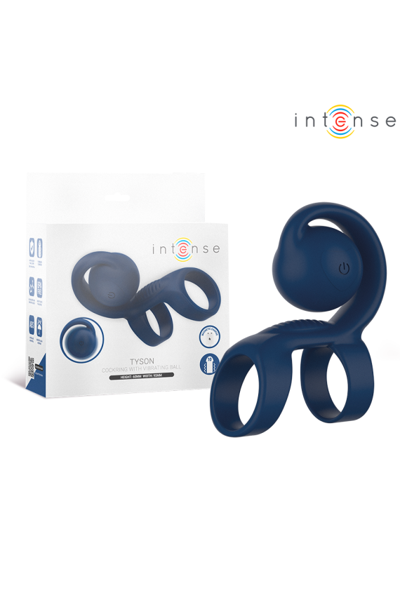 INTENSE - ANELLO FALLICO TYSON CON PALLA VIBRANTE Ø 3