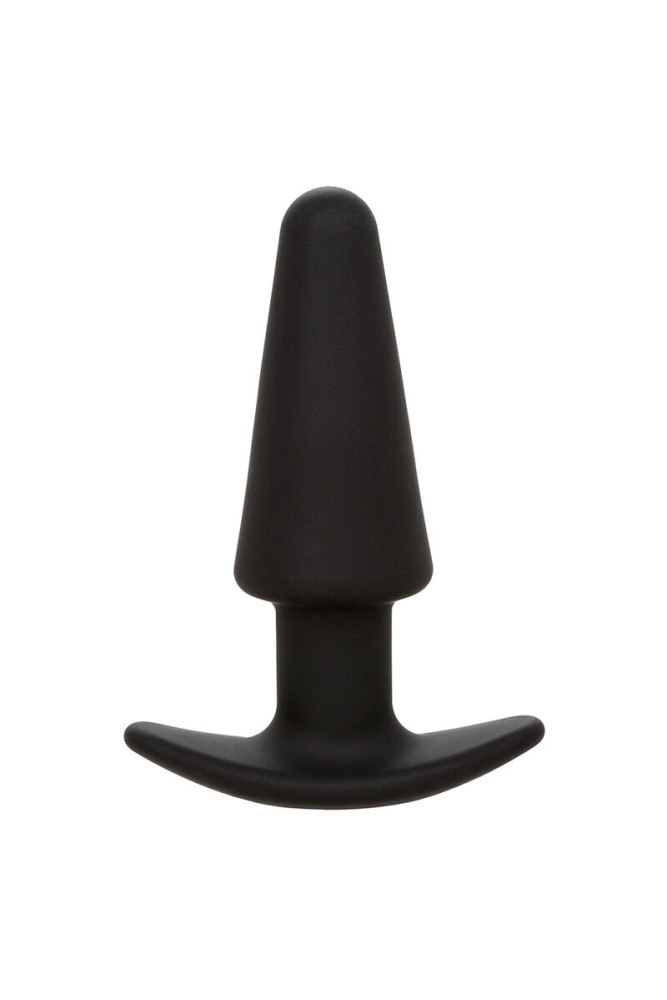CALEXOTICS - ROCK BOTTOM TAPPO ANALE CONICO 10 VIBRAZIONI SILICONE NERO