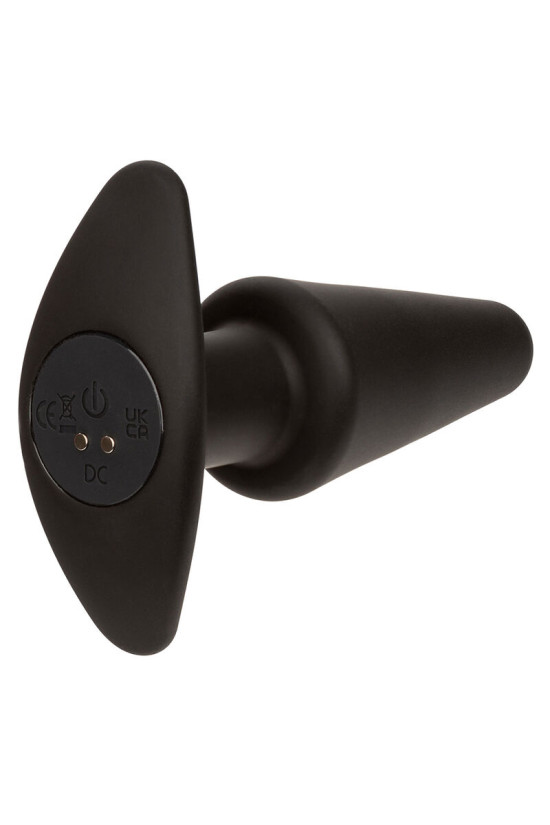 CALEXOTICS - ROCK BOTTOM TAPPO ANALE CONICO 10 VIBRAZIONI SILICONE NERO