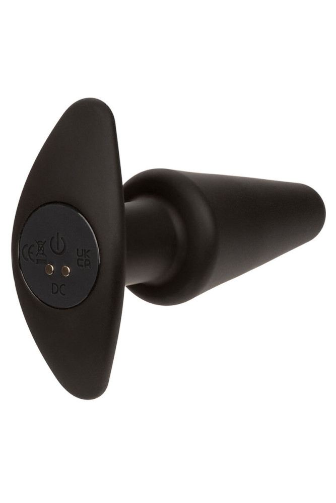 CALEXOTICS - ROCK BOTTOM TAPPO ANALE CONICO 10 VIBRAZIONI SILICONE NERO