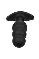 CALEXOTICS - ROCK BOTTOM PERLINE TAPPO ANALE 10 VIBRAZIONI SILICONE NERO