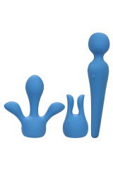 CALEXOTICS - COUTURE KIT VIBRATORE WAND 10 VIBRAZIONI BLU