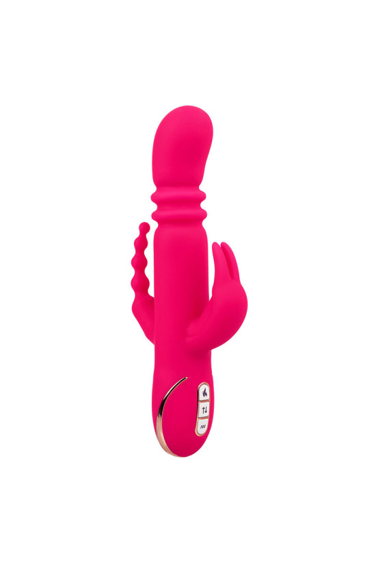 CALEXOTICS - JACK FANTASY VIBRATORE TRIPLO RISCALDATO ROSA CONIGLIO