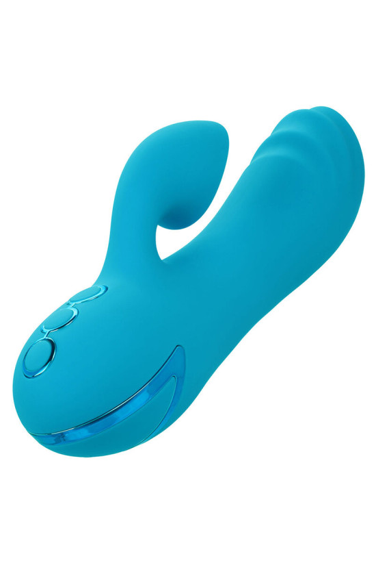 CALEXOTICS - SUNSET BEACH SEDUCER VIBRATORE E STIMOLATORE 10 FUNZIONI BLU