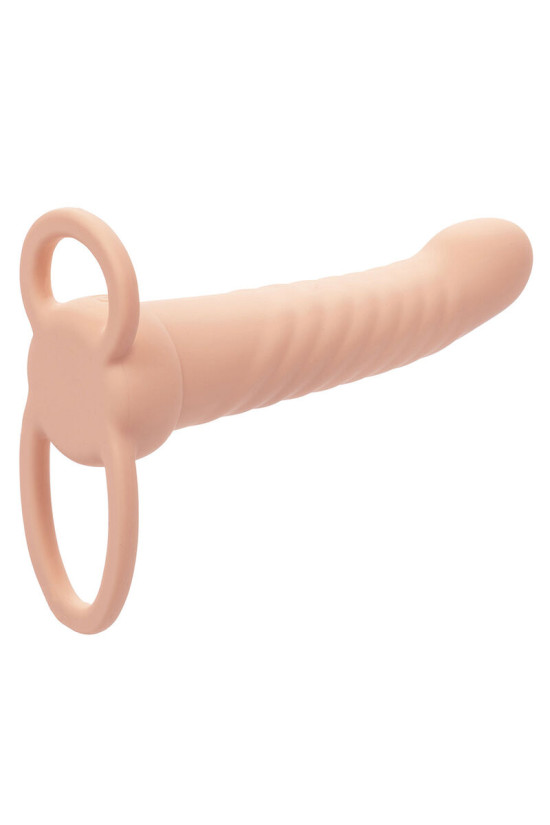CALEXOTICS - MAXX RIBBED DUAL PENETRATOR 10 VIBRAZIONI CARNE