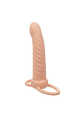 CALEXOTICS - MAXX RIBBED DUAL PENETRATOR 10 VIBRAZIONI CARNE
