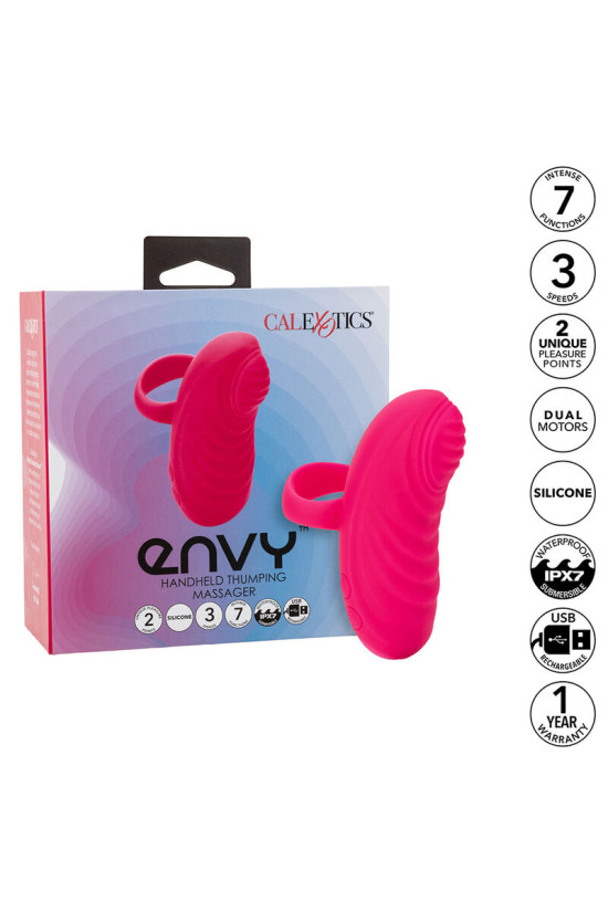 CALEXOTICS - ENVY MASSAGGIATORE PALLA ROTANTE PORTATILE 7 VIBRAZIONI ROSA