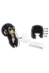 HIDDEN DESIRE - EXTREME GABBIA PER CAZZO IN SILICONE TAGLIA L NERA