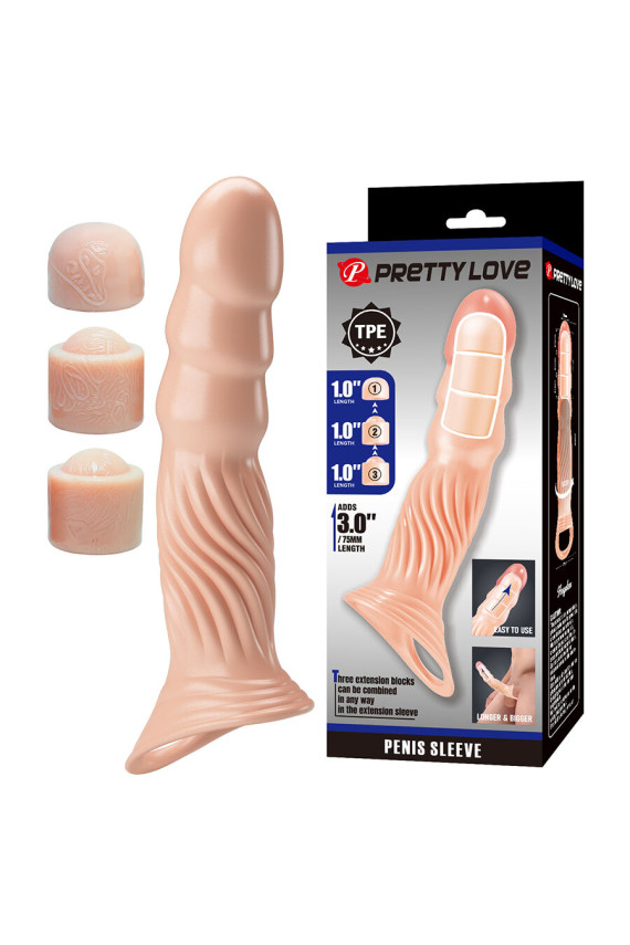 PRETTY LOVE - GUAINA PER PENE TESTURIZZATA CON ESTENSORI