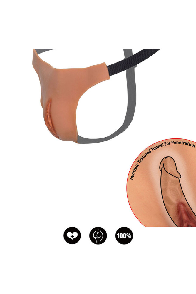 DESIDERIO NASCOSTO - ALTER EGO REGOLABILE APERTO VAGINA STRING CARNE