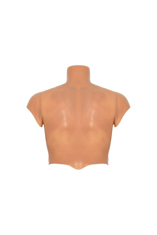 DESIDERIO NASCOSTO - MAGLIETTA ALTER EGO IN SILICONE CON TORSO MASCHILE E ADDOMINALI IN CARNE