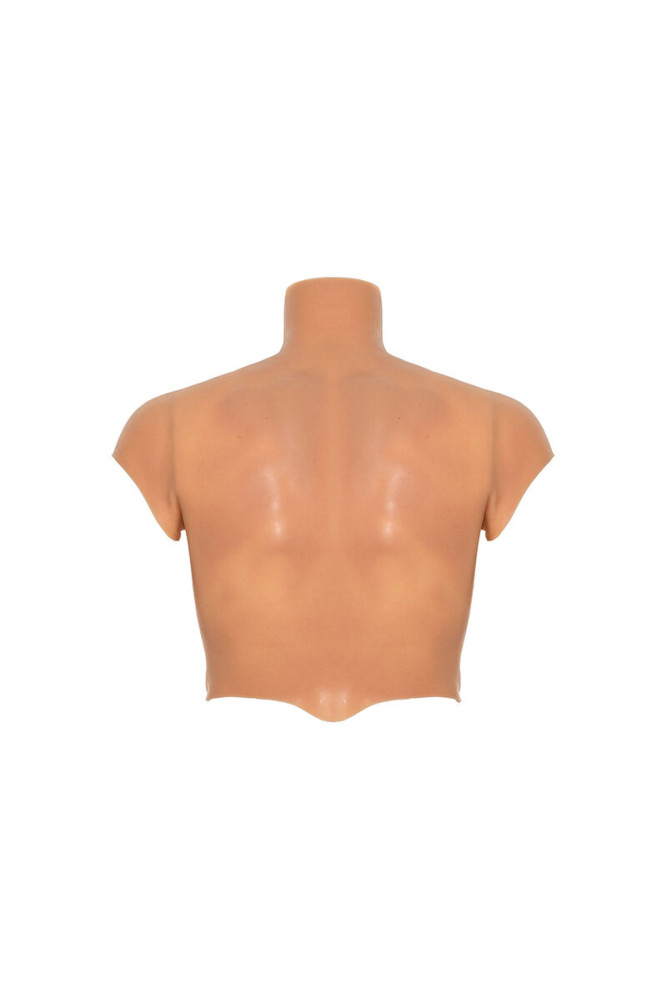 DESIDERIO NASCOSTO - MAGLIETTA ALTER EGO IN SILICONE CON TORSO MASCHILE E ADDOMINALI IN CARNE
