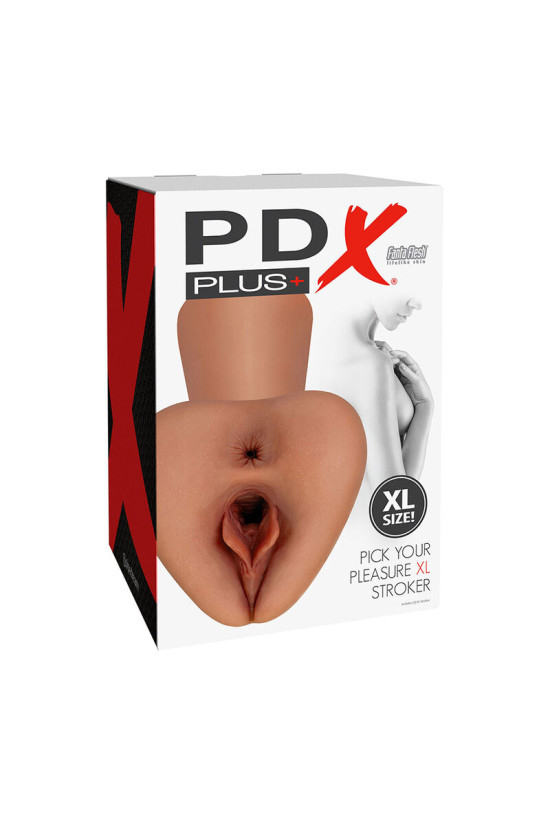 PDX PLUS - PICK YOUR PLEASURE  XL REALISTICO STROKER MARRONE