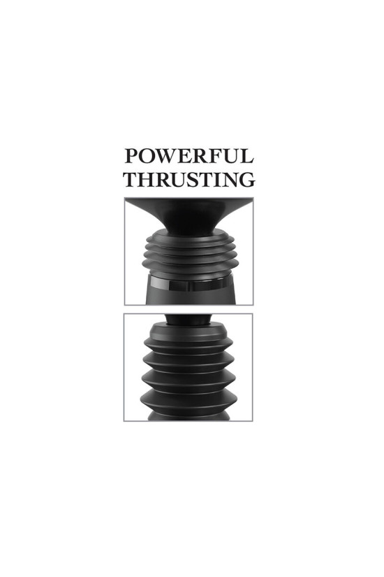 FETISH FANTASY SERIES - BODY DOCK MORSETTO PER DILDO THRUSTER CON 7 MODALITÀ DI SPINTA NERO