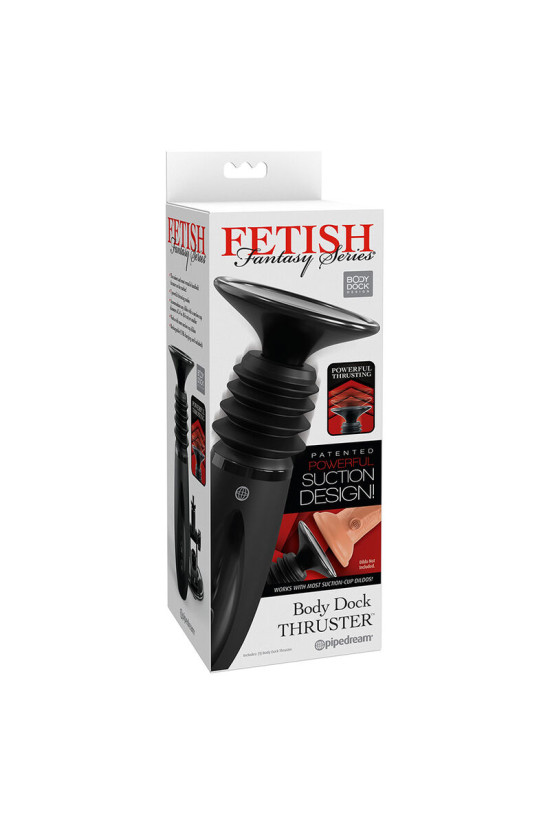 FETISH FANTASY SERIES - BODY DOCK MORSETTO PER DILDO THRUSTER CON 7 MODALITÀ DI SPINTA NERO