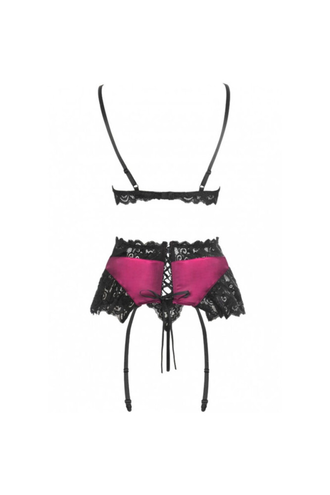 LIVCO CORSETTI FASHION - NAHIR LC 20214 REGGISENO + SLIP + CINTURA S/M