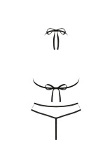 LIVCO CORSETTI FASHION - JIMENA LC 20216 REGGISENO + PERIZOMA NERO TAGLIA UNICA